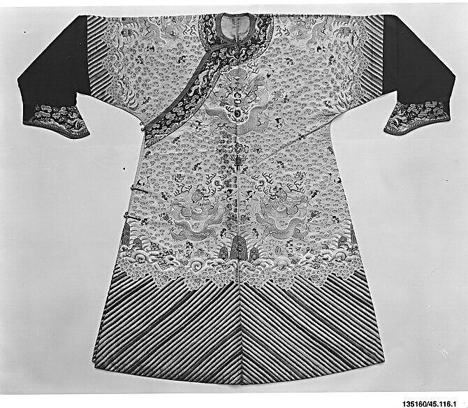 Imperial Court Robe, Silk, metallic thread, China 