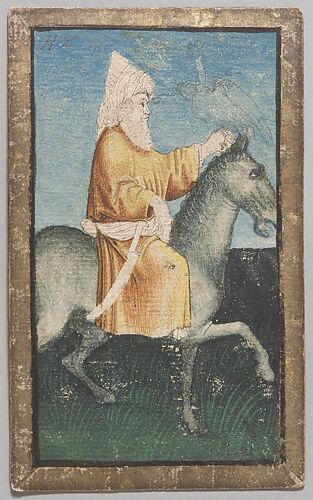 Upper Knave of Herons, from The Courtly Hunt Cards