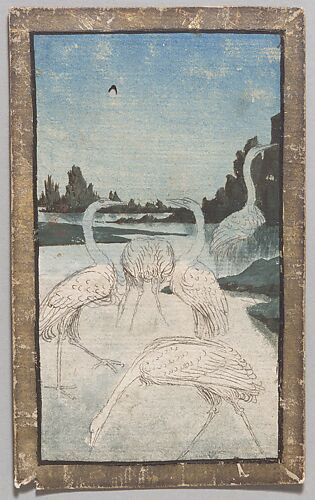 5 of Herons, from The Courtly Hunt Cards