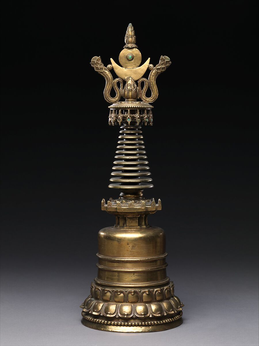 Stupa, Brass, Tibet 