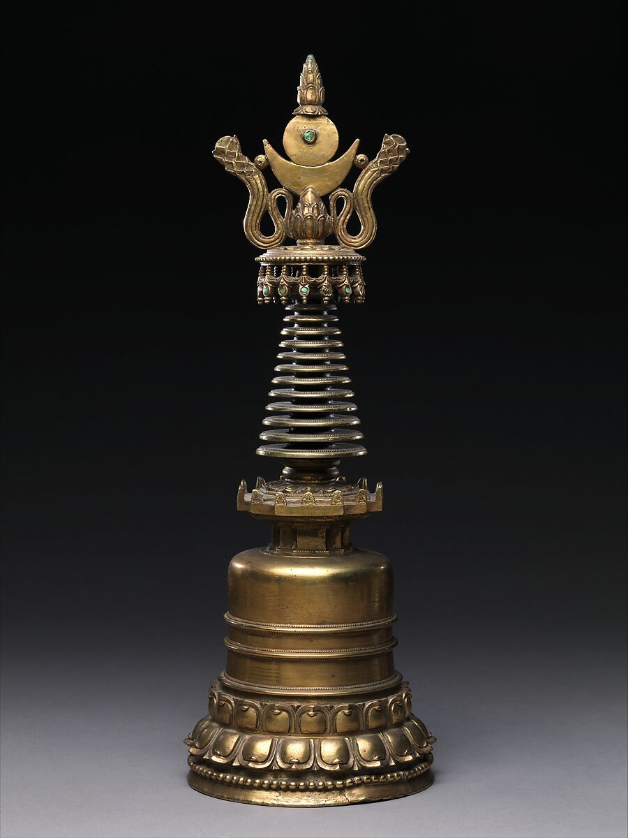 Stupa, Brass, Tibet