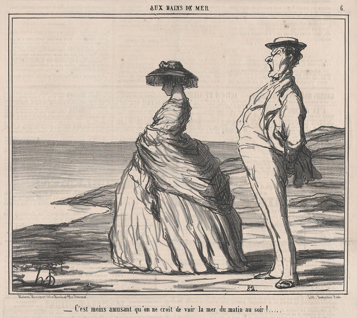 Honoré Daumier (French, Marseilles 1808–1879 Valmondois), Lithograph on newsprint; second state of two (Delteil; Hazard & Delteil) 