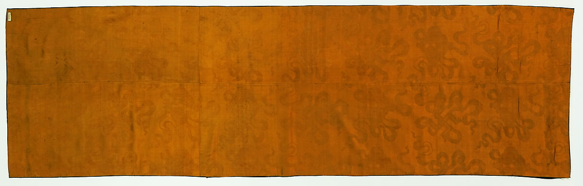 Chair strip with cranes, Silk and wefted thread brocade in silk plain weave, China