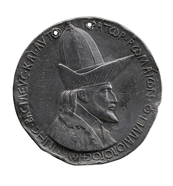 John VIII Paleologus, Pisanello (Antonio Pisano) (Italian, Pisa or Verona by 1395–1455), Lead, cast 