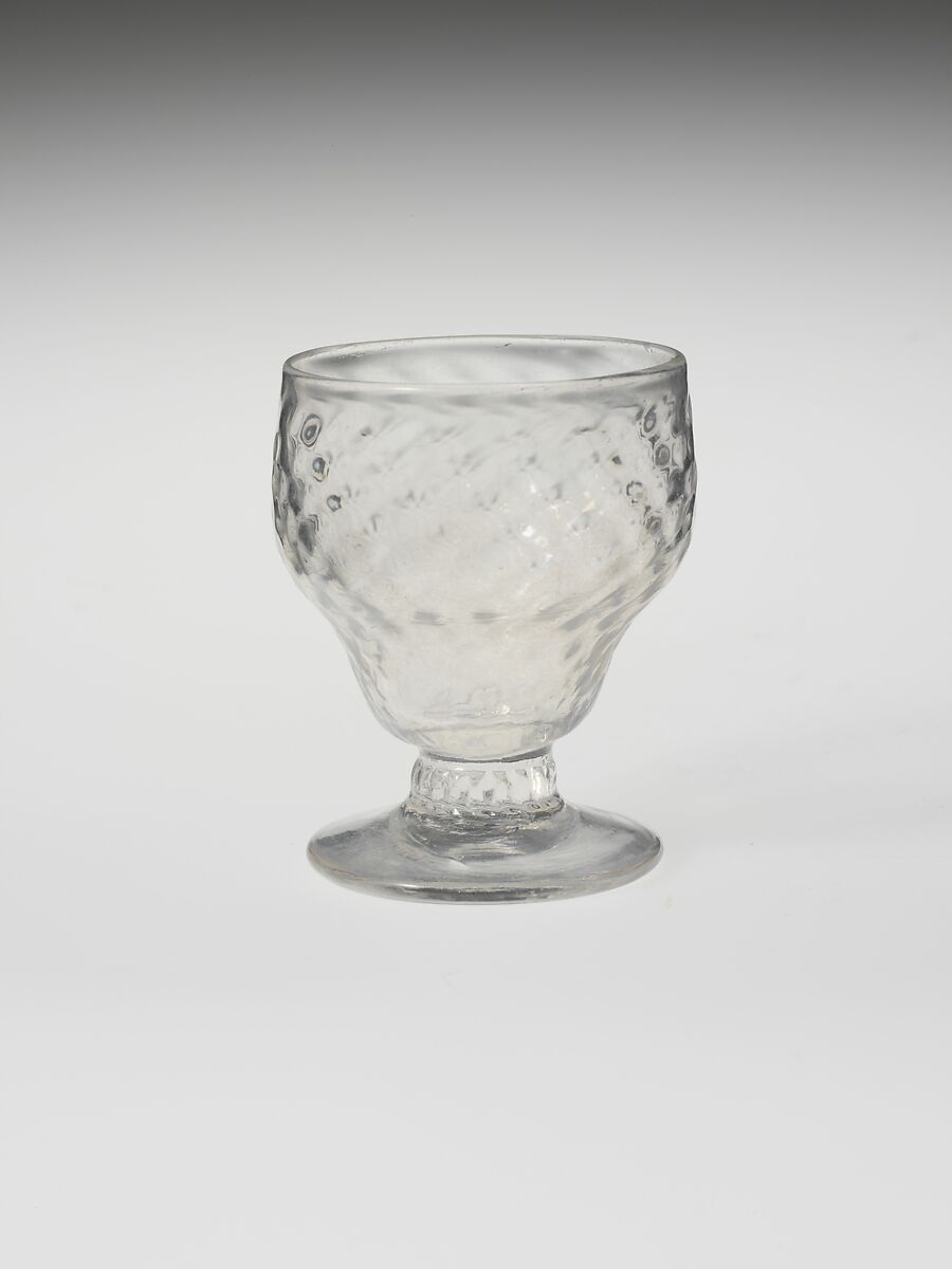 Saltcellar, Blown pattern-molded lead glass, Japan 