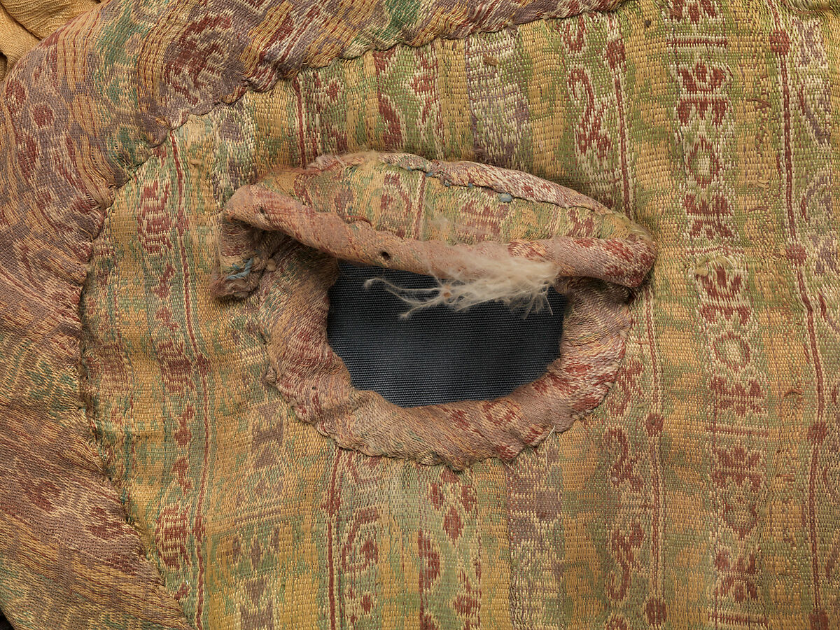 Shaffron (Horse's Head Defense), Textile (silk), animal fiber, feathers, Central Asian