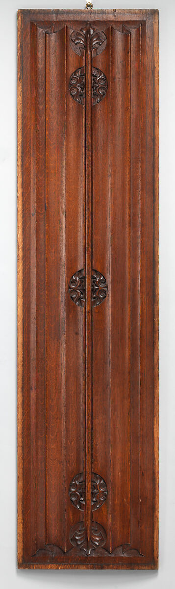 Decorative paneling from the Palace of Westminster, Designed by Augustus Welby Northmore Pugin (British, London 1812–1852 Ramsgate), Oak, British, probably London 