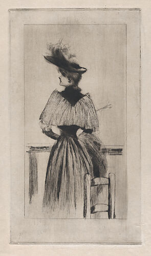 Young Woman Seen From Behind