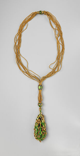 Sautoir, Marcus and Co. (American, New York, 1892–1942), Gold, opal, and enamel, American