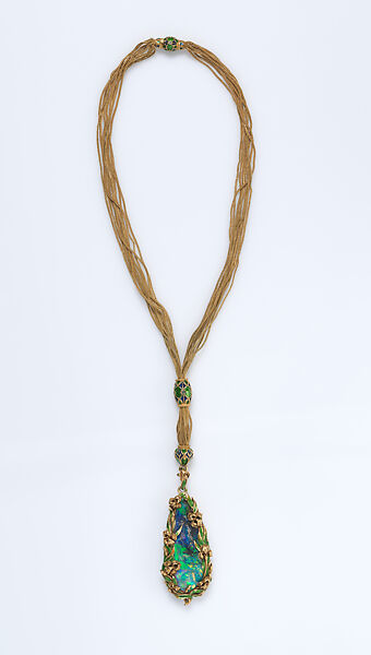 Sautoir, Marcus and Co. (American, New York, 1892–1942), Gold, opal, and enamel, American 