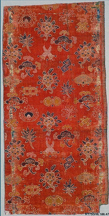 Sutra Cover, Silk, metallic thread, China 