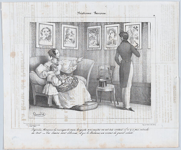 Look, Sir..., Jules-Joseph-Guillaume Bourdet (French, Paris 1799–1869 Paris), Lithograph 