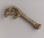 Elephant, bird, and bird claw gold weights, Akan artist, Brass, Akan peoples