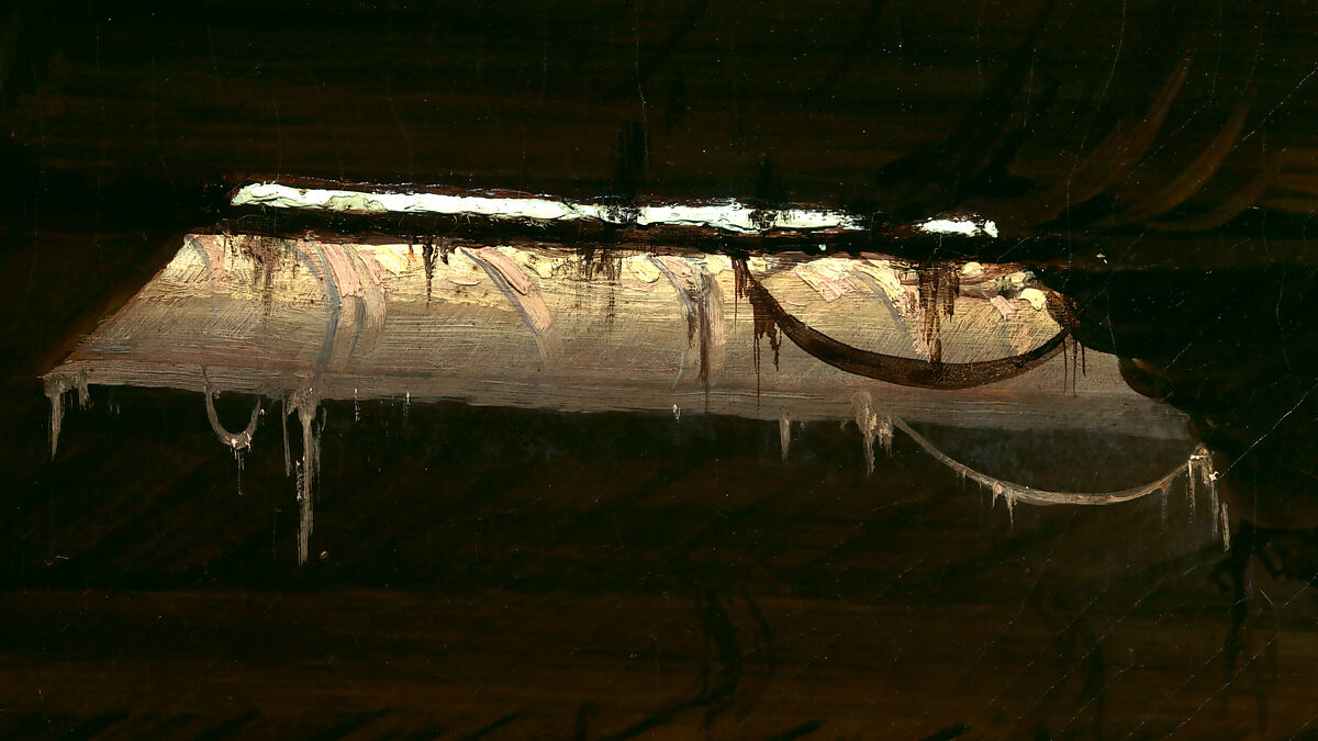 Dance in a Subterranean Roundhouse at Clear Lake, California, Jules Tavernier (American (born France), Paris 1844–1889 Honolulu, Hawaii), Oil on canvas, American