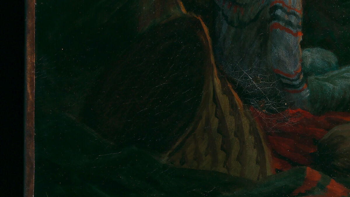 Dance in a Subterranean Roundhouse at Clear Lake, California, Jules Tavernier (American (born France), Paris 1844–1889 Honolulu, Hawaii), Oil on canvas, American