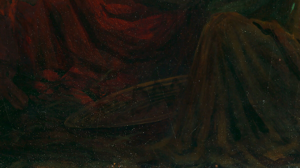 Dance in a Subterranean Roundhouse at Clear Lake, California, Jules Tavernier (American (born France), Paris 1844–1889 Honolulu, Hawaii), Oil on canvas, American