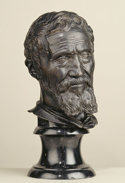 Bust of Michelangelo back on display