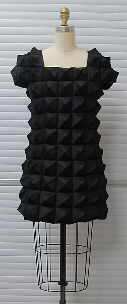 Ensemble, Comme des Garçons (Japanese, founded 1969), polyester, wool, plastic (polyvinyl chloride), metal, Japanese