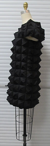 Ensemble, Comme des Garçons (Japanese, founded 1969), polyester, wool, plastic (polyvinyl chloride), metal, Japanese