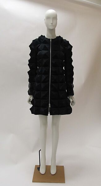 Ensemble, Comme des Garçons (Japanese, founded 1969), polyester, cupro, plastic (polyvinyl chloride), metal, Japanese 