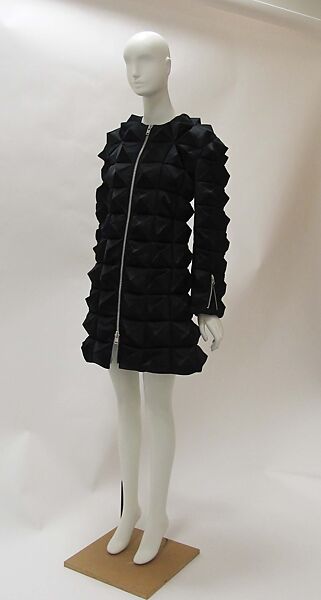 Ensemble, Comme des Garçons (Japanese, founded 1969), polyester, cupro, plastic (polyvinyl chloride), metal, Japanese