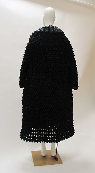 Ensemble, Noir Kei Ninomiya (Japanese, founded 2013), plastic (polyurethane), polyester, cupro, metal, Japanese
