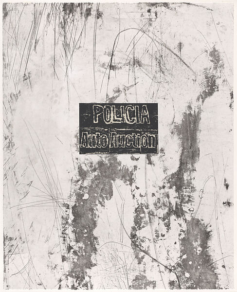 Untitled, Mark Bradford (American, born Los Angeles, California, 1961), Etching, photogravure, and chine collé