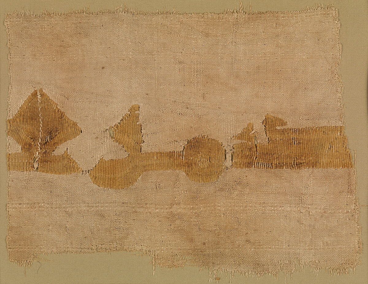 Tiraz Textile Panel, Linen; tapestry woven 