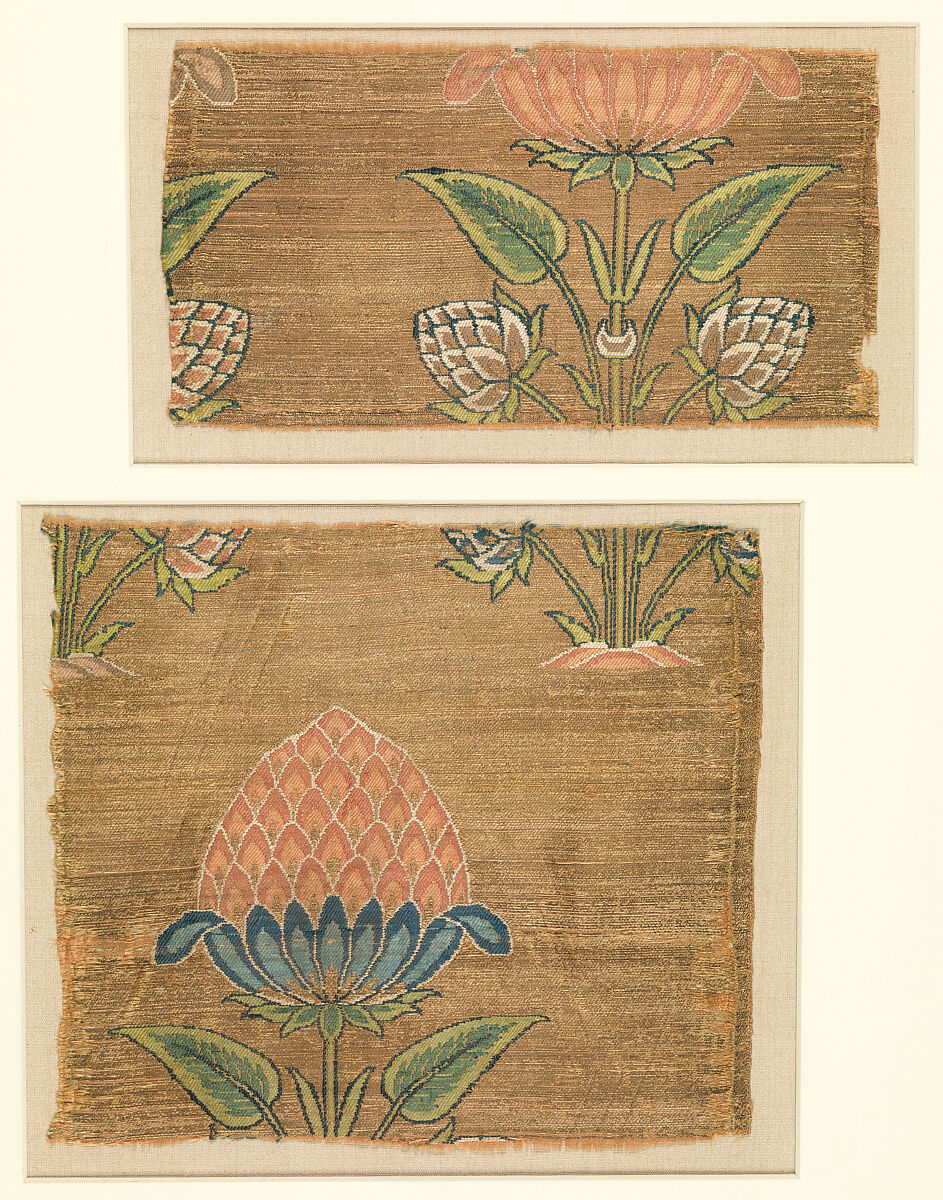 Textile Fragments, Silk; brocaded 