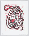 Artists Coming Together to Benefit Democratic Presidential Candidates (ACT), Robert Rauschenberg (American, Port Arthur, Texas 1925–2008 Captiva Island, Florida), Portfolio of 10 liIthographs by Rauschenberg (Tap), Franky Gehry (Study for Frank Gerhy House), John Baldessari (Two Opponents: Blue and Yellow), Ed Ruscha (Other), Jasper Johns (Pyre 2), Susan Rothenberg (K), Ellsworth Kelly (Orange), Elizabeth Murray (Tybid), Cecily Brown (Study After an Election by William Hogarth), and Richard Serra (Abu Ghrab)
