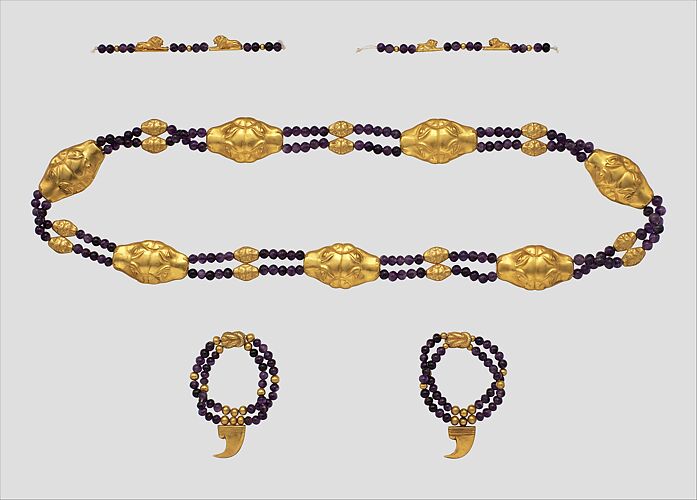 Feline-Headed Girdle, Anklets, and Bracelets of Princess Sithathoryunet