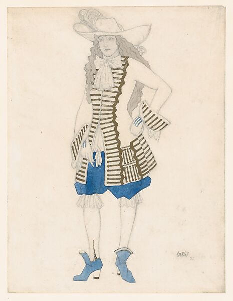 Leon Bakst Costume Design For A Courtier Likely For The Ballet La Belle Au Bois Dormant Sleeping Beauty Premiered At The Alhambra Theatre In London 1921 The Metropolitan Museum Of Art