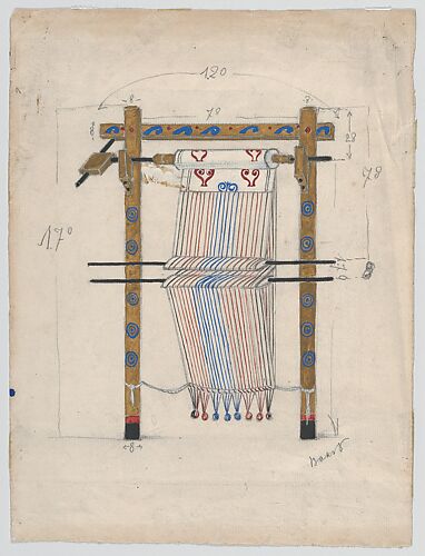Design for a Loom, possibly for the Ballet 'Helen of Sparta' (1913)