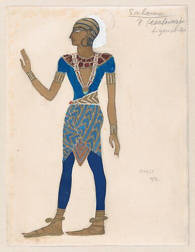 Design for the Costume of a Slave, for the Ballet 'La Tragédie de Salomé'