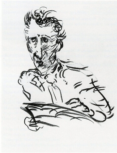 Self Portrait, Marsden Hartley (American, Lewiston, Maine 1877–1943 Ellsworth, Maine), Graphite on paper 