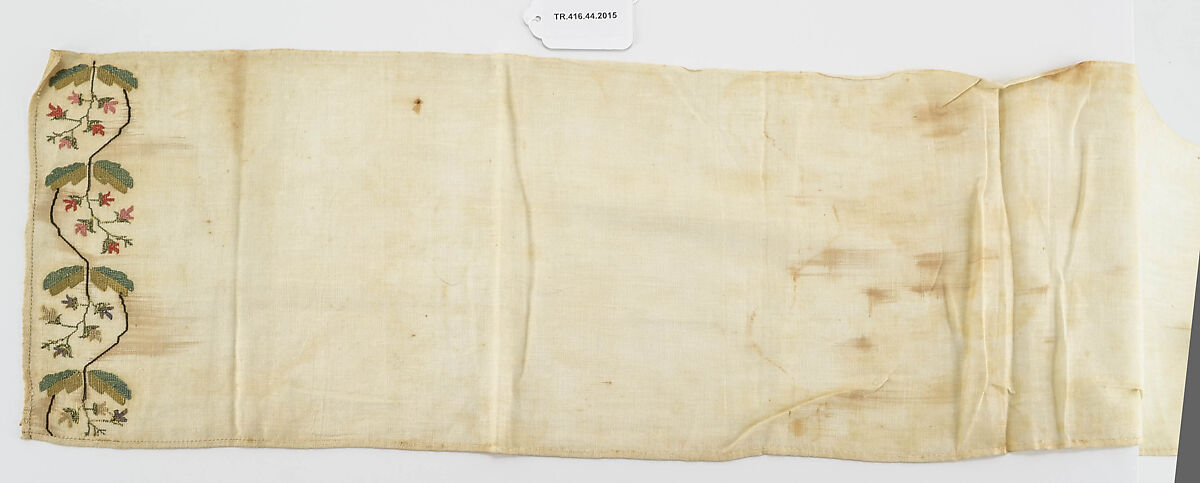 Sash, Silk; embroidered