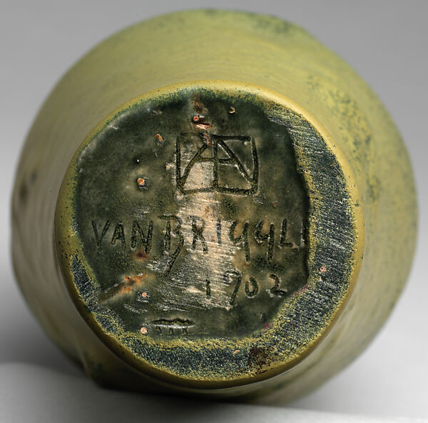 Lorelei Vase, Designed by Artus Van Briggle (American, Felicity, Ohio 1869–1904 Colorado Springs, Colorado), Earthenware, American