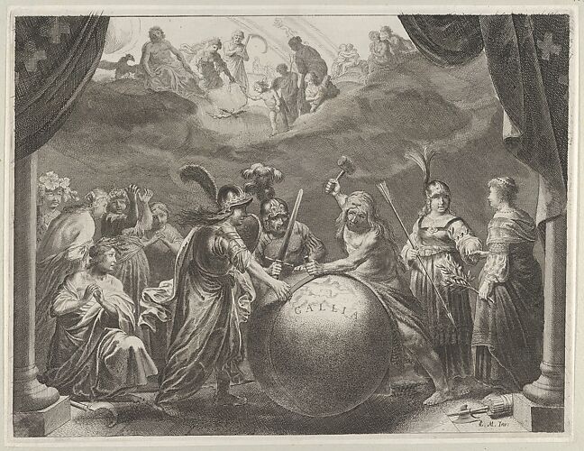 Plate 12: Allegory on the Discord in France, from Caspar Barlaeus, 