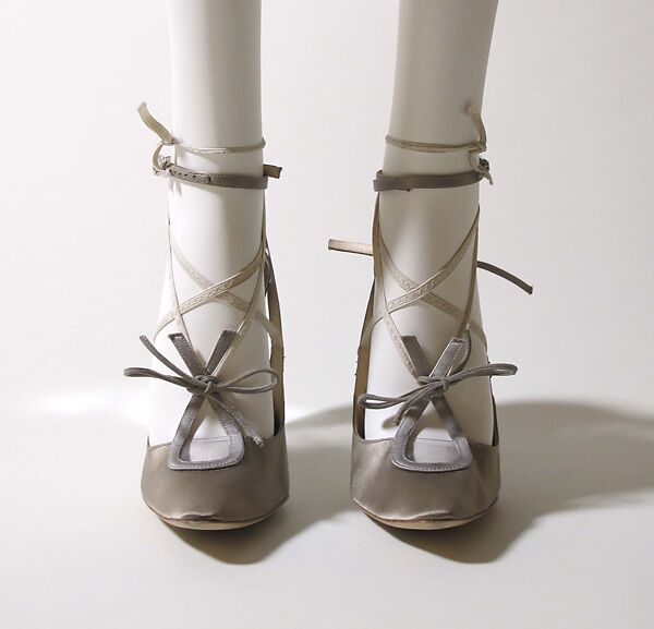 Ensemble, Maison Margiela (French, founded 1988), (a) synthetic, silk, metal; (b, c) leather, silk, metal, synthetic, French