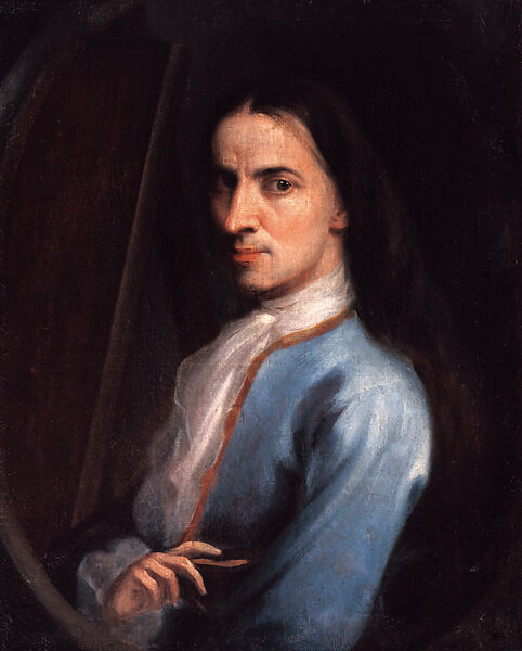 Self-Portrait (Autorretrato), Juan Rodríguez Juárez (Mexican, 1675–1728), Oil on canvas (Óleo sobre lienzo), Mexican 