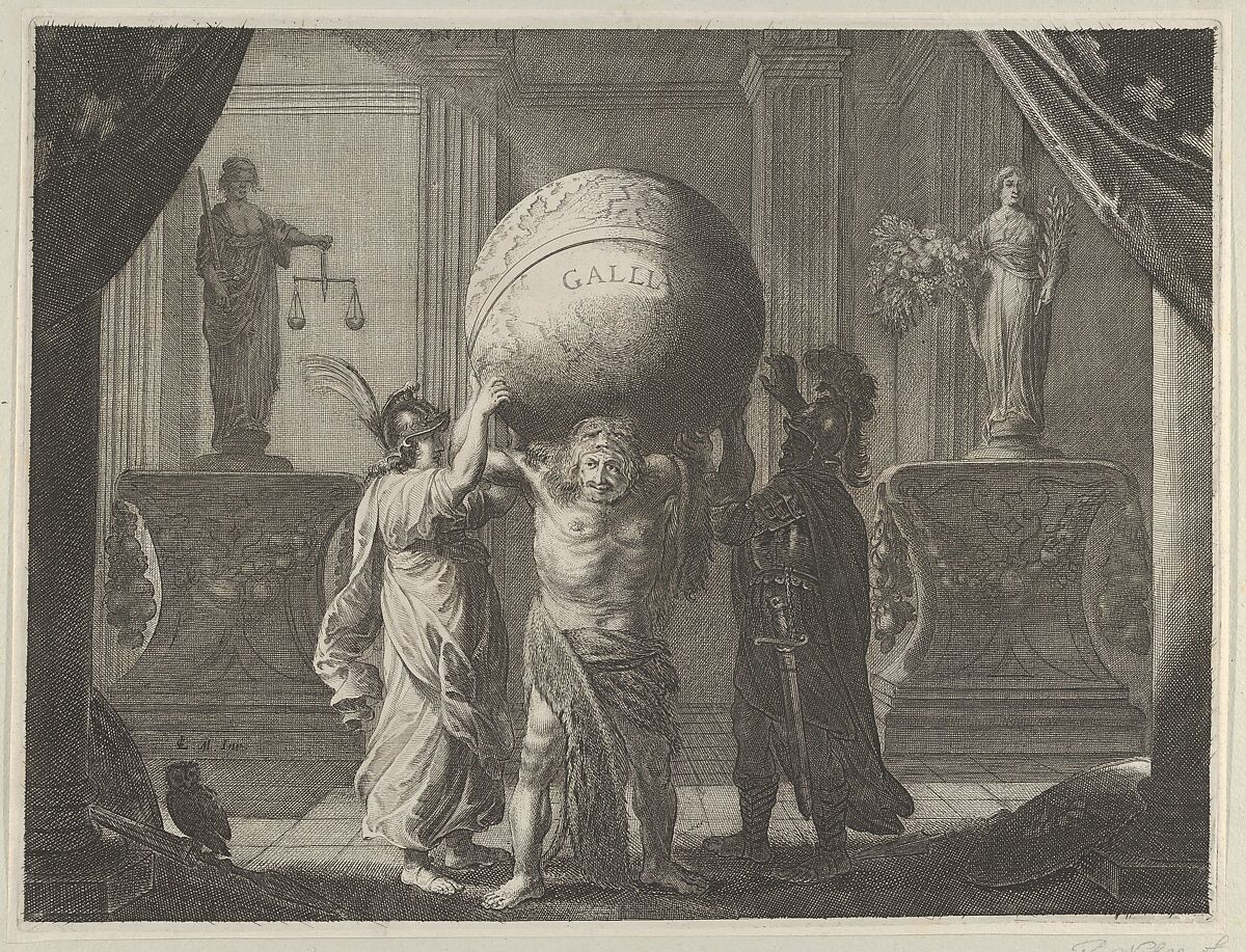 Plate 13: Allegory on the Discord in France, from Caspar Barlaeus, "Medicea Hospes", Pieter Nolpe (Dutch, 1613/1614–1652/1653), Etching 