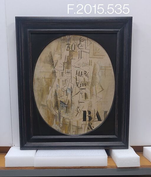 Bottle of Marc Vieux, Georges Braque (French, Argenteuil 1882–1963 Paris), Oil and charcoal on canvas