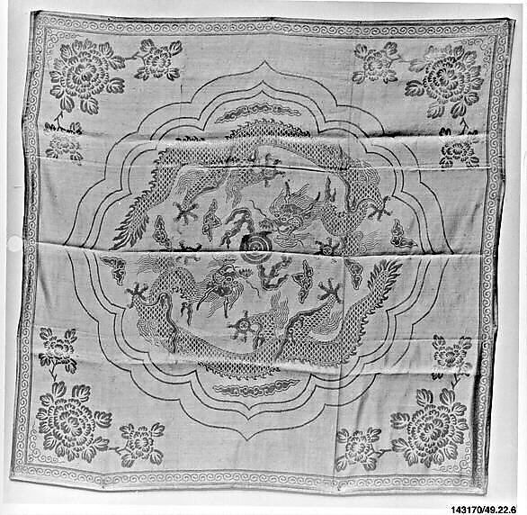 Wrapping Cloth, Silk, metallic thread, China 