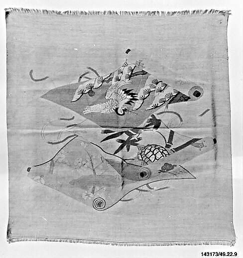 Gift Cloth (Fukusa), Silk, metallic thread, Japan 