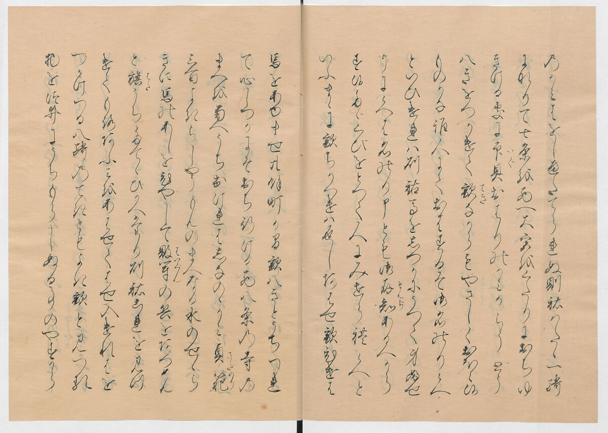 Manuscript Version of “The Chronicle of Great Peace”, Forty-one volumes of books; ink on paper, Japan