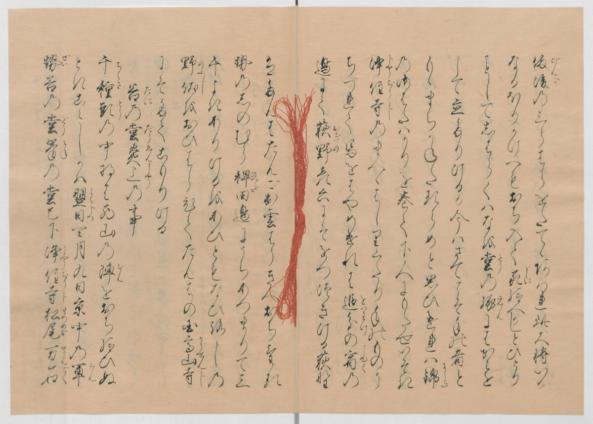 Manuscript Version of “The Chronicle of Great Peace”, Forty-one volumes of books; ink on paper, Japan