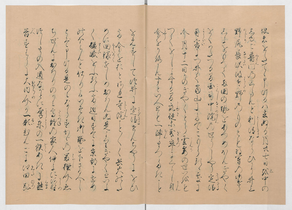 Manuscript Version of “The Chronicle of Great Peace”, Forty-one volumes of books; ink on paper, Japan