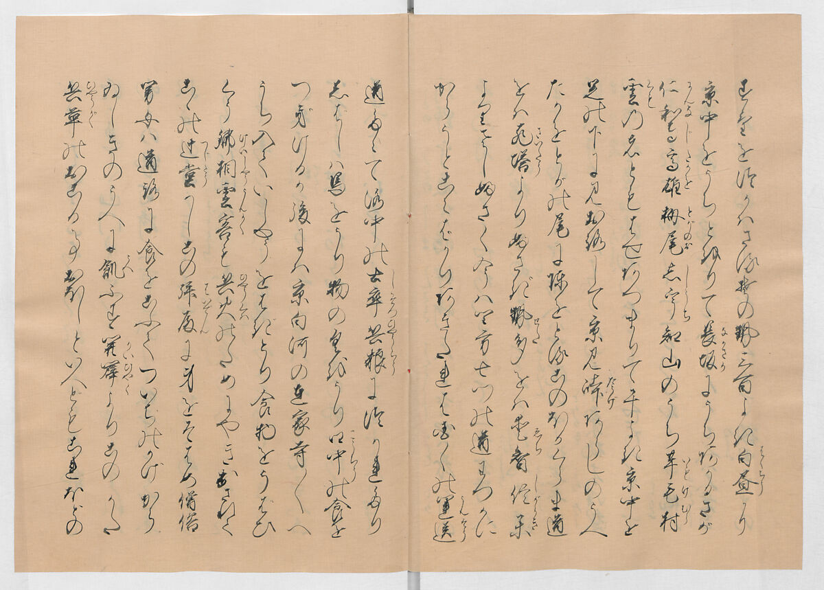 Manuscript Version of “The Chronicle of Great Peace”, Forty-one volumes of books; ink on paper, Japan