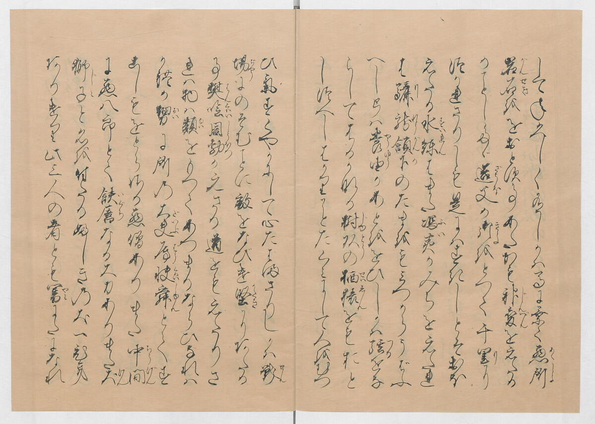 Manuscript Version of “The Chronicle of Great Peace”, Forty-one volumes of books; ink on paper, Japan