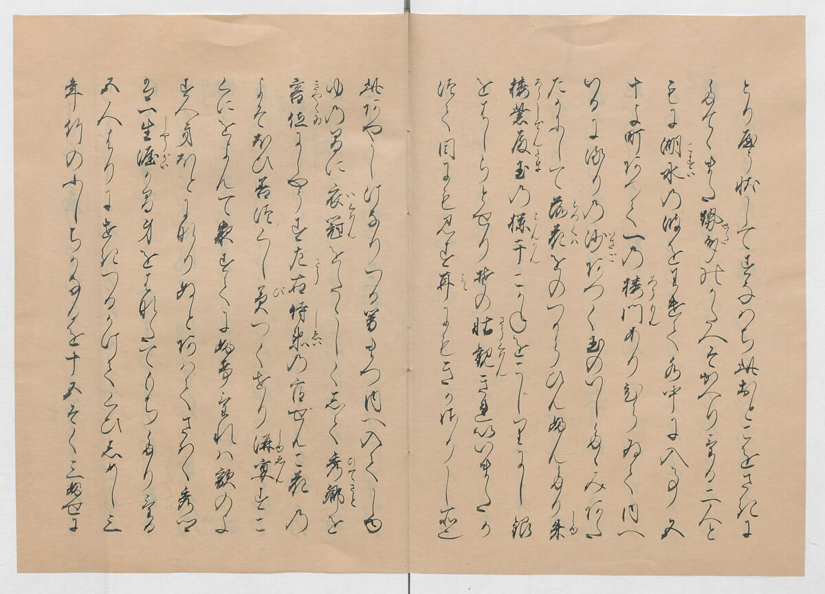 Manuscript Version of “The Chronicle of Great Peace”, Forty-one volumes of books; ink on paper, Japan